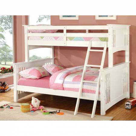 Spring Creek Twin/Full Bunk Bed White